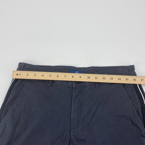 GEORGE Grey Contrast Ribbon Stretch Straight Leg Pants Mens Size 32 Casual - Picture 5 of 6